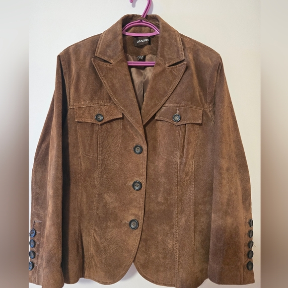 Danier Jackets & Blazers - Brown Suede Jacket